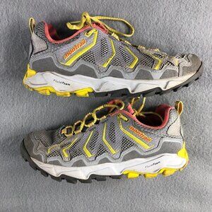 Montrail Columbia Womens Sz9  Gray Yellow Fluid Guide Trail Running Hiking Shoe